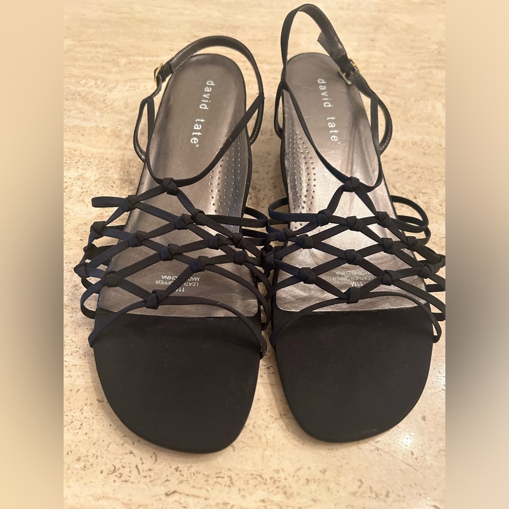 David Tate Black Sandals - Size 11M